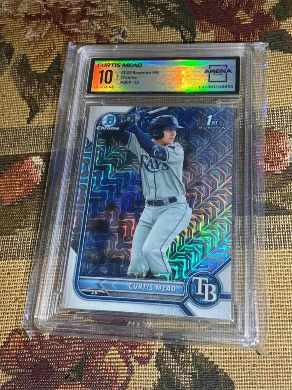 2022 Bowman Curtis Mead  mega box #BCP-10 graded rookie card Arena 10